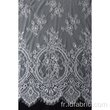 100% Nylon Panel Lace Fabric Design-E